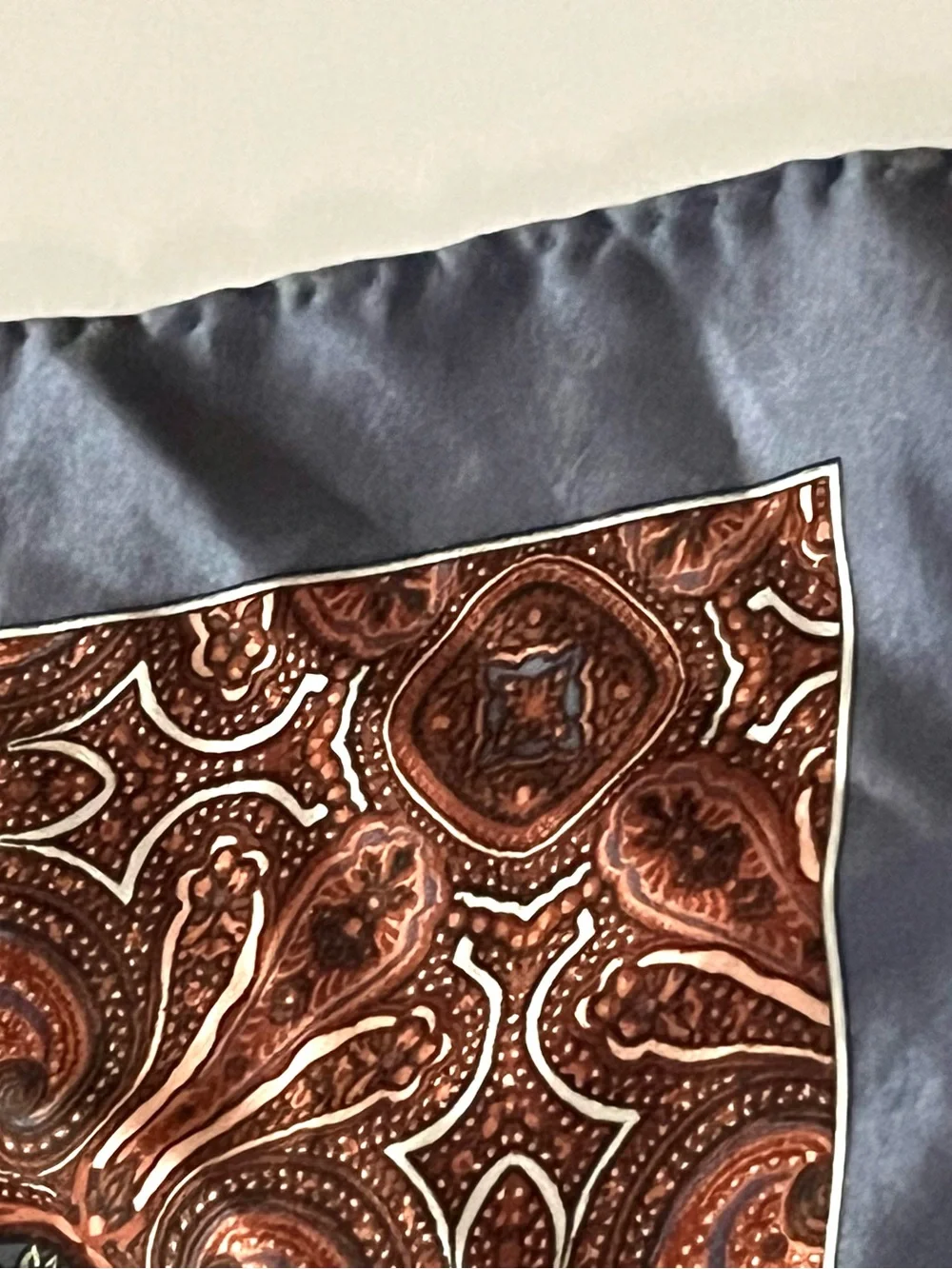 Vintage Square Silk Scarf
